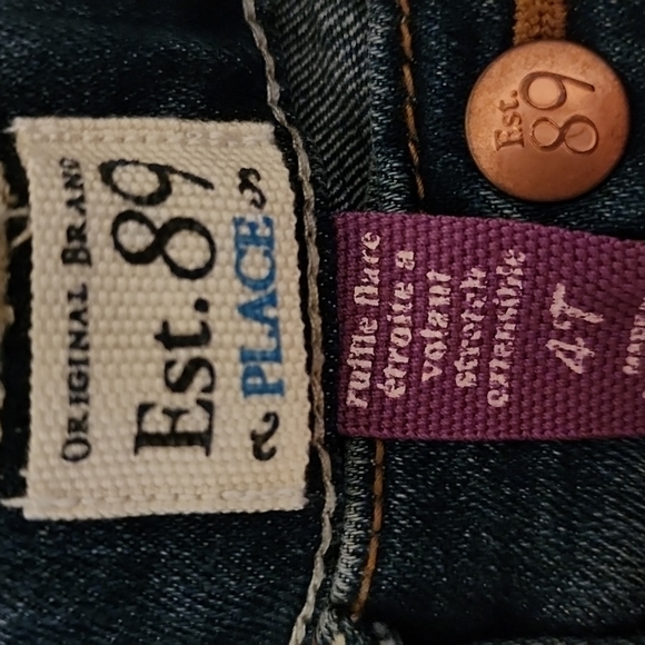 Very cute est 89 place ruffle flare jeans size 4T - Picture 2 of 6